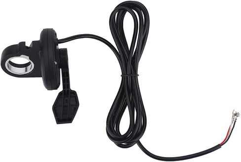 Yosoo Left Right Hand Ebike Thumb Throttle, Black Plastic Thumb Throttle Speed Control with Wire Holder for E-Bike Electric Bike Scooter in Kuwait