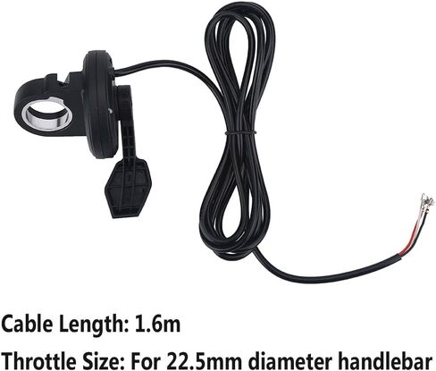 Yosoo Left Right Hand Ebike Thumb Throttle, Black Plastic Thumb Throttle Speed Control with Wire Holder for E-Bike Electric Bike Scooter in Kuwait
