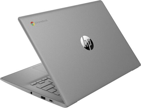 HP Chromebook with Gemini-AI Chrome OS | 14" HD Screen | 4GB RAM | 64GB eMMC & 64GB Card & 128GB Portable SSD | Intel Celeron CPU | Webcam | USB-C | Wi-Fi | Ultra Light | Long Battery Life| RK Bundle in Saudi Arabia