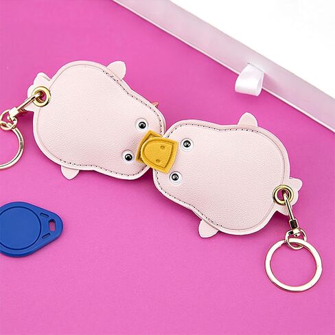 Airtag keychain حامل طيران لطيف ، سحر حقيبة جلدية متوافق مع سلسلة مفاتيح Apple Airtag Holder Airtag ، سلسلة مفاتيح GPS Airtag للحيوانات الأليفة ، الأمتعة (الليمون) in Kuwait