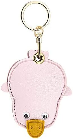Airtag keychain حامل طيران لطيف ، سحر حقيبة جلدية متوافق مع سلسلة مفاتيح Apple Airtag Holder Airtag ، سلسلة مفاتيح GPS Airtag للحيوانات الأليفة ، الأمتعة (الليمون) in Kuwait