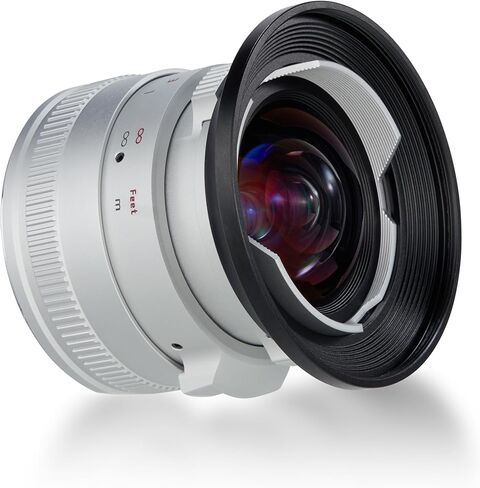 PERGEAR 12mm F2 II Wide-Angle Manual APS-C Focus Fixed Lens,Clicked Aperture Design,Compatible with Nikon Z Mount Camera Zfc Z50 Z5 Z6 Z7 Z8 Z9 Z7 Mark II (Silver) in Saudi Arabia