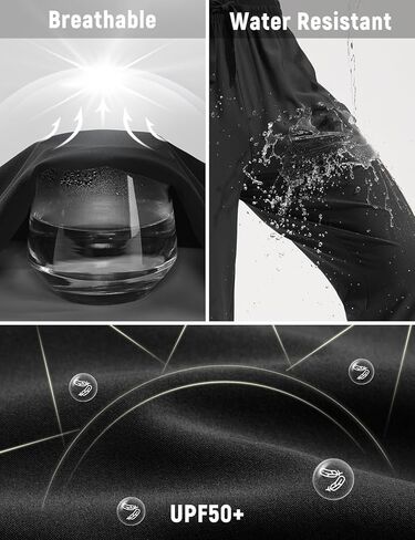 سروال المشي لمسافات طويلة للرجال خفيفة الوزن الجافة الجافة مع الجيوب سراويل البضائع in Kuwait