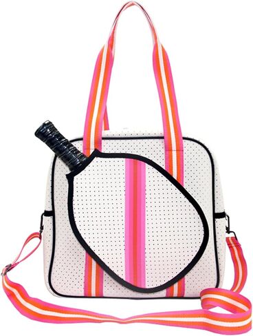 Crossbody Pickleball Bag Tote, Neoprene Pickleball Bags for Women and Men, Adjustable Pickleball Shoulder Bag in Saudi Arabia