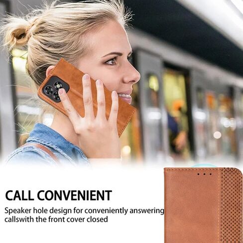 Ytaland for Oukitel C51 Case 6.8",with 2 x Tempered Glass Screen Protector. (3 in 1) PU Leather Flip Magnetic Wallet Case Stand Function Card Slot Shockproof Cover (Black) in Kuwait