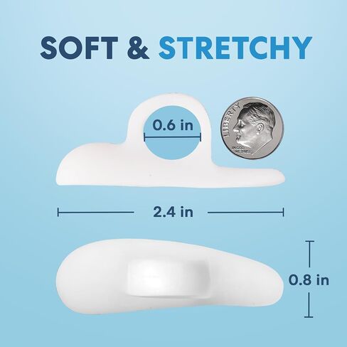 Dr. Frederick's Original Hammer Toe Gels - 2 Pairs - Hammertoe Support Crest for Women & Men - Cushion & Temporary Splint for Toe Alignment, Crooked Toes, and Pain Relief - Beige - 3 Loop Design in Kuwait