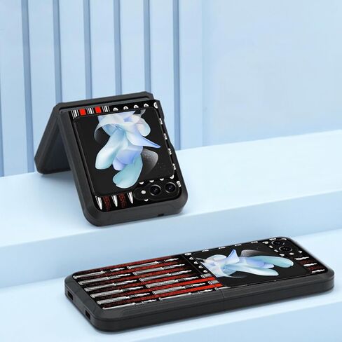 for Samsung Galaxy Z Flip 6 Case, Heavy Duty Dual Layer Shockproof Dustproof Folding Stylish Protective Cover for Samsung Galaxy Z Flip 6 5G (2024), Funny Skeleton Skull in Kuwait