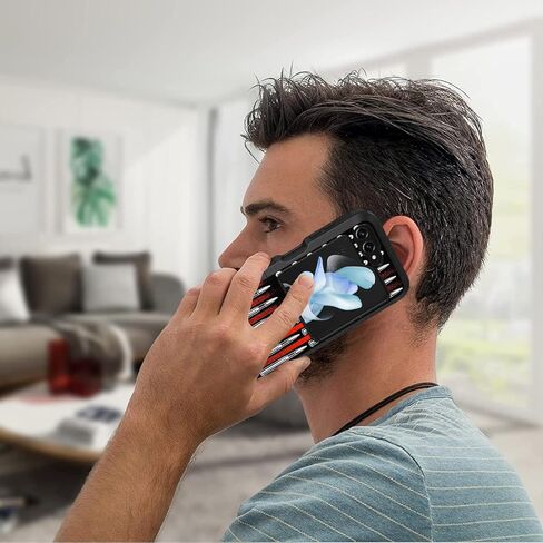 for Samsung Galaxy Z Flip 6 Case, Heavy Duty Dual Layer Shockproof Dustproof Folding Stylish Protective Cover for Samsung Galaxy Z Flip 6 5G (2024), Funny Skeleton Skull in Kuwait