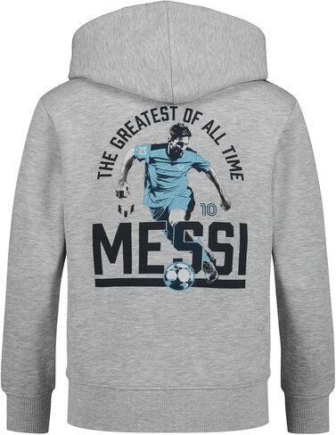 Messi Boys' Long Sleeve, Standard Fit Hoodie Sweatshirt, Comfortable Fleece in Saudi Arabia
