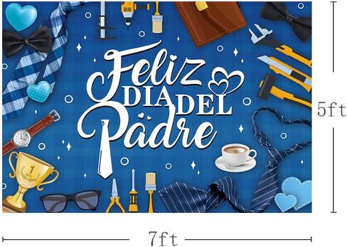 Mehofond Feliz día del Padre Backdrop Mexican Happy Fead's Beorth Background Feliz Cumpleanos Papa أفضل أبي من أي وقت مضى أبي زخارف حفل زخارف الصورة in Saudi Arabia