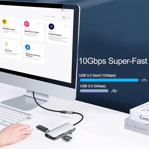 USB C Extension Cable 3.3Ft 2Pack, 10Gbps Data Transfer, 4K@60Hz Video, 100W Fast Charging, USB Type C 3.2 Gen2 Male to Female for iPhone 16 15 Pixel PSVR2 MacBook Air Pro/New iPad Dell XPS Surface in Saudi Arabia