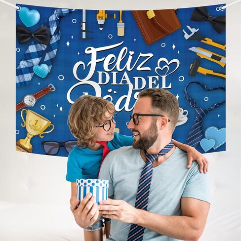 Mehofond Feliz día del Padre Backdrop Mexican Happy Fead's Beorth Background Feliz Cumpleanos Papa أفضل أبي من أي وقت مضى أبي زخارف حفل زخارف الصورة in Saudi Arabia