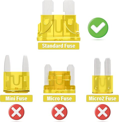 40A Standard Car Fuses 40 AMP Automotive ATC ATO Blade Fuse 40Amp Auto Fusibles for RV Truck SUV Camper (Pack of 50Pcs) in Kuwait