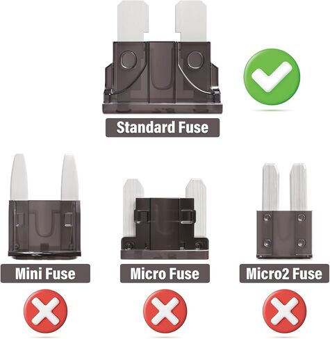 40A Standard Car Fuses 40 AMP Automotive ATC ATO Blade Fuse 40Amp Auto Fusibles for RV Truck SUV Camper (Pack of 50Pcs) in Kuwait