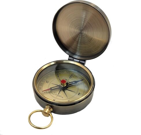Engraved Brass Compass Gifts Personalized | Baptism Gift for Boys, Son, Grandson | Unique Idea for Graduation, Confirmation, Birthday | from Mom, Dad, Grandma, Grandpa in Saudi Arabia