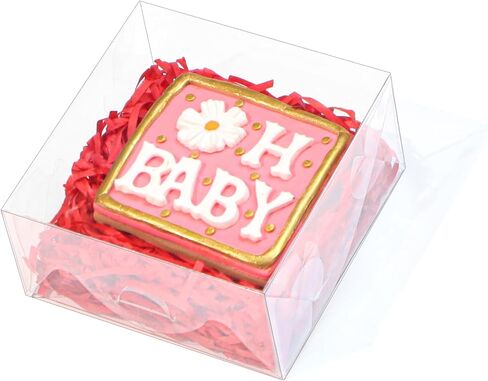 20pcs 4x4x2 Inch Bakery Boxes with Window Cookies Boxes Soap Box Chocolate Truffle boxes Macaron Boxes Gift Treat Boxes for Cake Browine pastries, Dount or gifts goodies Party Favor in Kuwait