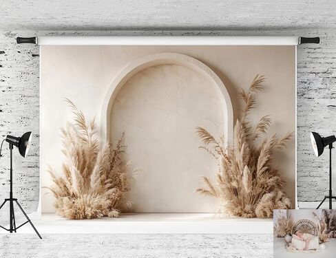 Kate Boho Spring Floral Arch Wedding Backdrop Photo Background Studio Props,7x5ft in Saudi Arabia