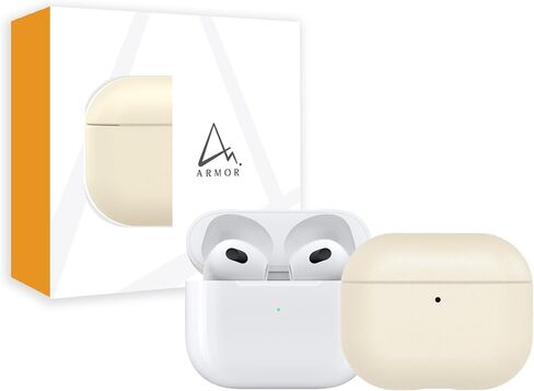 ARMOR Leather Case for AirPods (3rd Gen) (Bourbon Brown) in Saudi Arabia