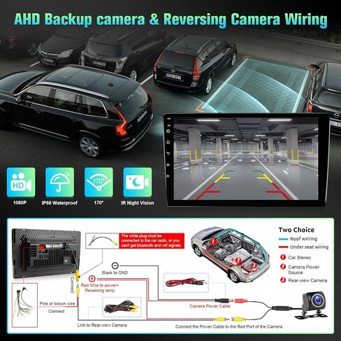 Car Radio Stereo for Toyota RAV4 2013-2018 with Wireless Carplay Android Auto, 2+32GB 10.1-inch IPS Touchscreen Head Unit Radio Replacement with GPS Navigation Bluetooth WiFi FM Rear Camera in Saudi Arabia