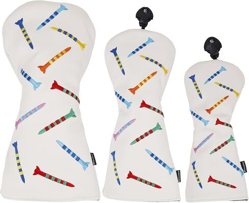 TEX PU Striped Tees Pattern 3Pack/Set Golf 460CC DRIVER FAIRWAY FAIRWAY WOODS CLUB CLUB in Kuwait