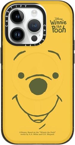 CASETiFY Impact iPhone 16 Pro Max Case [Winnie The Pooh Co-Lab / 8.2ft Drop Protection/Magsafe] - Vintage Collage Case - Clear Black in Saudi Arabia