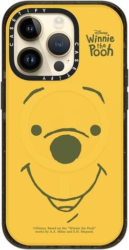 CASETiFY Impact iPhone 16 Pro Max Case [Winnie The Pooh Co-Lab / 8.2ft Drop Protection/Magsafe] - Vintage Collage Case - Clear Black in Saudi Arabia