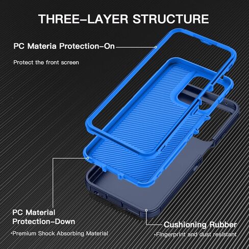 ل Motorola Moto G 5G 2025 CASE GRACKPROCK GUST/DROP PRONED 3 طبقة حماية كاملة الجسم [بدون واقي الشاشة] قضية الغطاء الثقيل الوعرة لـ Moto G 5G 2025 6.7 "، Black in Kuwait