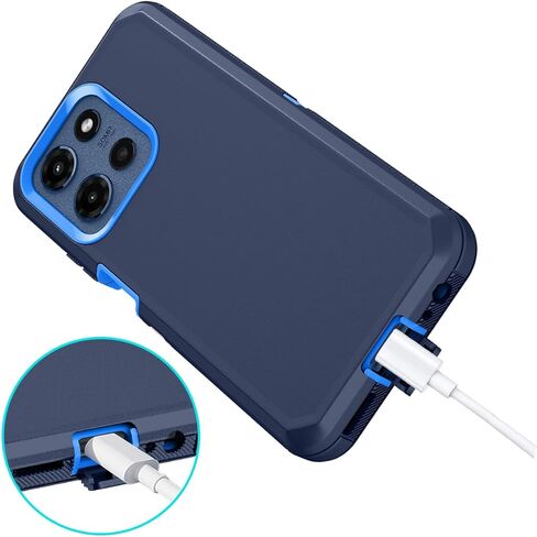 ل Motorola Moto G 5G 2025 CASE GRACKPROCK GUST/DROP PRONED 3 طبقة حماية كاملة الجسم [بدون واقي الشاشة] قضية الغطاء الثقيل الوعرة لـ Moto G 5G 2025 6.7 "، Black in Kuwait