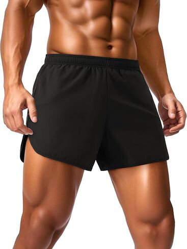 MAGCOMSEN Men's Running Shorts 3 Inch Quick Dry Lightweight for Athletic Workout Gym Training with Liner in Kuwait