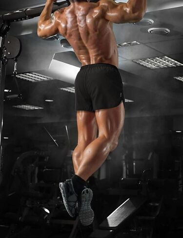 MAGCOMSEN Men's Running Shorts 3 Inch Quick Dry Lightweight for Athletic Workout Gym Training with Liner in Kuwait