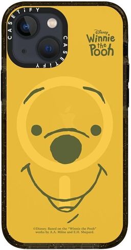 CASETiFY Impact iPhone 16 Pro Max Case [Winnie The Pooh Co-Lab / 8.2ft Drop Protection/Magsafe] - Vintage Collage Case - Clear Black in Saudi Arabia