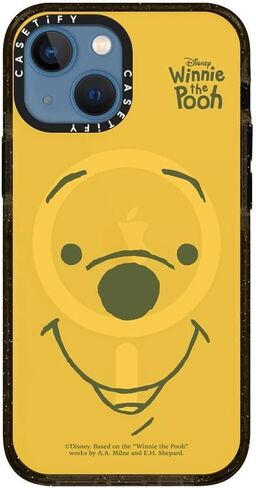 CASETiFY Impact iPhone 16 Pro Max Case [Winnie The Pooh Co-Lab / 8.2ft Drop Protection/Magsafe] - Vintage Collage Case - Clear Black in Saudi Arabia