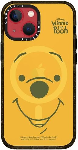 CASETiFY Impact iPhone 16 Pro Max Case [Winnie The Pooh Co-Lab / 8.2ft Drop Protection/Magsafe] - Vintage Collage Case - Clear Black in Saudi Arabia