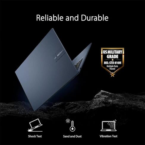 ASUS Vivobook 17.3" FHD Business Laptop, Intel Core i3-1215U(Beat AMD Ryzen 5 7520U), 16GB RAM, 512GB SSD, 180° Lay-Flat, Wi-Fi 6E, Bluetooth, Windows 11 Pro, Quiet Blue in Saudi Arabia