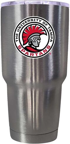 R and R Imports University of Tampa Spartans 24 oz Black Insulated Stainless Steel Tumbler Officially Licensed Collegiate Product in Kuwait