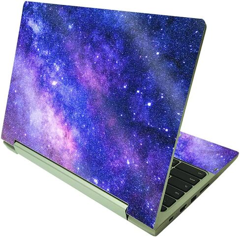 MightySkins Glossy Glitter Skin Compatible with Lenovo IdeaPad Flex 3 Chromebook 2-in-1 11.6" (2021) - Andromeda | Protective, Durable High-Gloss Glitter Finish | Easy to Apply | Made in The USA in Saudi Arabia
