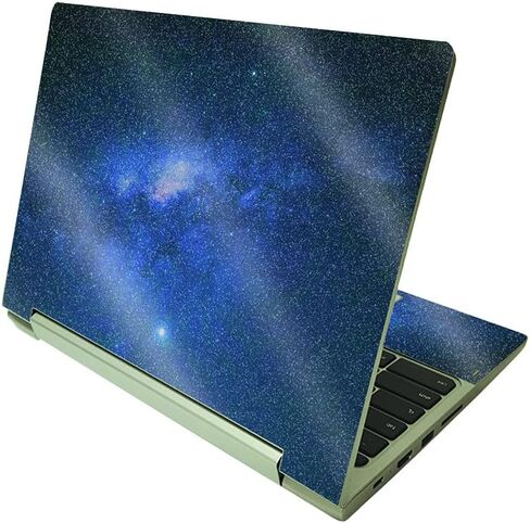 MightySkins Glossy Glitter Skin Compatible with Lenovo IdeaPad Flex 3 Chromebook 2-in-1 11.6" (2021) - Andromeda | Protective, Durable High-Gloss Glitter Finish | Easy to Apply | Made in The USA in Saudi Arabia
