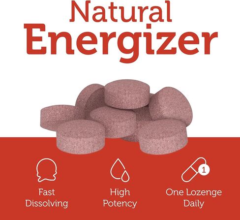 Zahler Energizer - Folate and B12 Supplement - Fast Dissolving Cherry Flavor Lozenges Dual Vitamin Methylated B12 & Folate Supplement with 1360 mcg Folic Acid + 1000 mcg Methyl Vitamin B12 (90 Count) in Saudi Arabia