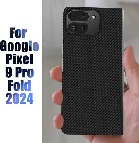 علبة ألياف الكربون الرقيقة لـ Google Pixel 9 Pro Fold (أضعاف 2) ، غطاء ألياف Aramid Slim 1500d متوافق مع Magsafe ، أسود غير لامع ، الإصدار 2.0 in Saudi Arabia