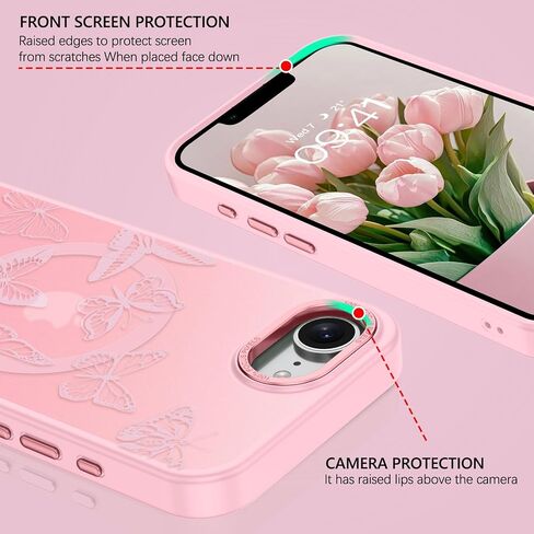Bentoben for iPhone 16e Case ، نمط الفراشة اللطيف iPhone 16e الحالة المغناطيسية [متوافقة مع Magsafe] in Saudi Arabia