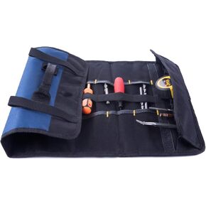 1/2 Pcs Tool Roll Organizer Storage-Wrench Organizer&Tool Pouch-Wrench Roll Includes Pouches for Sockets-Tool Rolls Up canvas Bag for Electrician,HVAC,Plumber,Carpenter or Mechanic