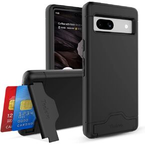 Teelevo Wallet Case لـ Google Pixel 9/9 Pro ، حالة وقائية مع تخزين من بطاقة 2 و Kickstand لـ Google Pixel 9 و Pixel 9 Pro - Dark Green