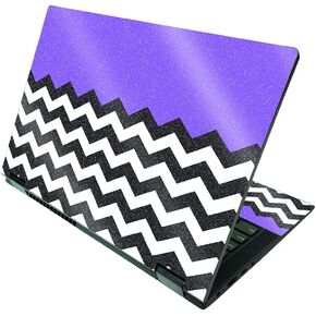 MAYESYSKINS GLOSSY GLOSTY SNOW متوافق مع Lenovo Ideapad Flex 5 2-in-1 15 "(2021)-Black Pink Chevron | الحماية ، اللمعان العالي اللامع.