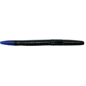Big Bite Baits 5-Inch Trick Stick Lures-( 10 count/pack - Pack of 1 ) (Black Blue Tip )