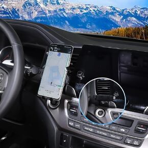 Phone Mount for Honda Pilot 2016-2022, Phone Holder Mount with Self-Adhesive Base for Dashboard Air Vent Lower, Compatible with iPhone & All Smartphones (B Style - Lower)