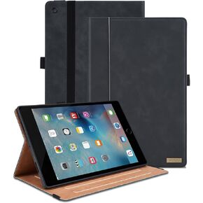 Case for iPad Mini 5, iPad Mini 1/2/3/4/5th 7.9 inch Multi-Angle Viewing Smart Cover with Pocket, Business PU Leather Auto Sleep Wake for iPad Mini 7.9 inch Tablet, Gray