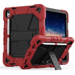 Case for iPad (A16) 11th/10th Generation (11/10.9 Inch, 2025/2022), Heavy Duty Military Grade Shockproof Rugged Full Body Protective Cover, Kickstand and Shoulder Strap, Colorful