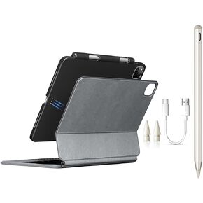 Magic Keyboard Case + Stylus Pen + Magnetic Cover for iPad Air 11" (M3&M2), iPad Pro 11" (1-4th), iPad Air (4/5th Gen)