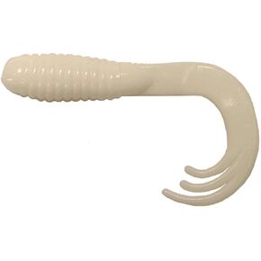 Big Bite Baits 2" Triple TIP GRUB/White (10 Pack)