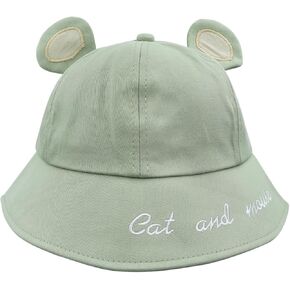 Cute Cat Bucket Hat for Women Girls Fisherman Cap Outdoor Wide Brim Bowler Cloche Beanie Cap Spring Summer Fall Hat